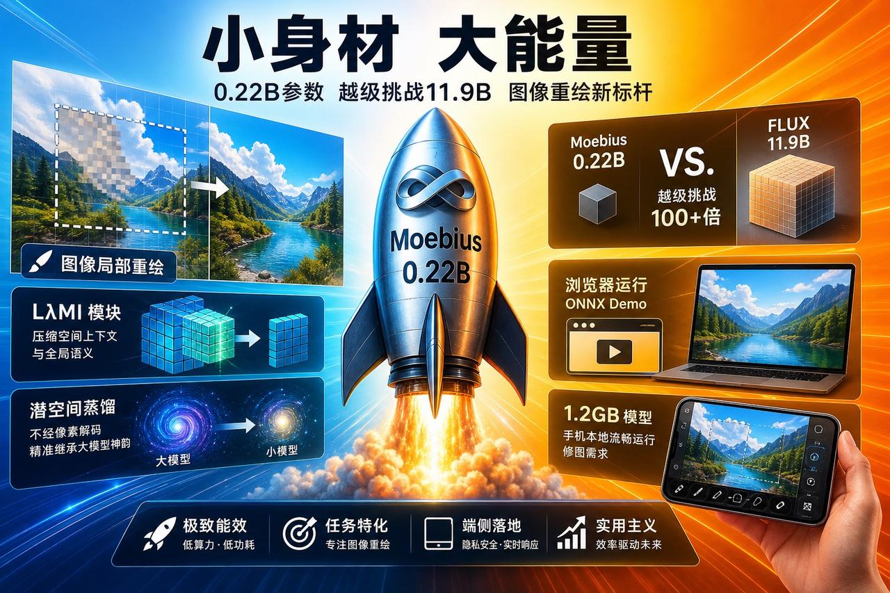 【0.2B挑战10B：Moebius想让你的浏览器接管修图师】

AI圈最近出了