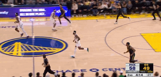 撤步三分！理查德比波杰姆香太多！
在今天NBA常规赛勇士对阵太阳的第二节比赛中，