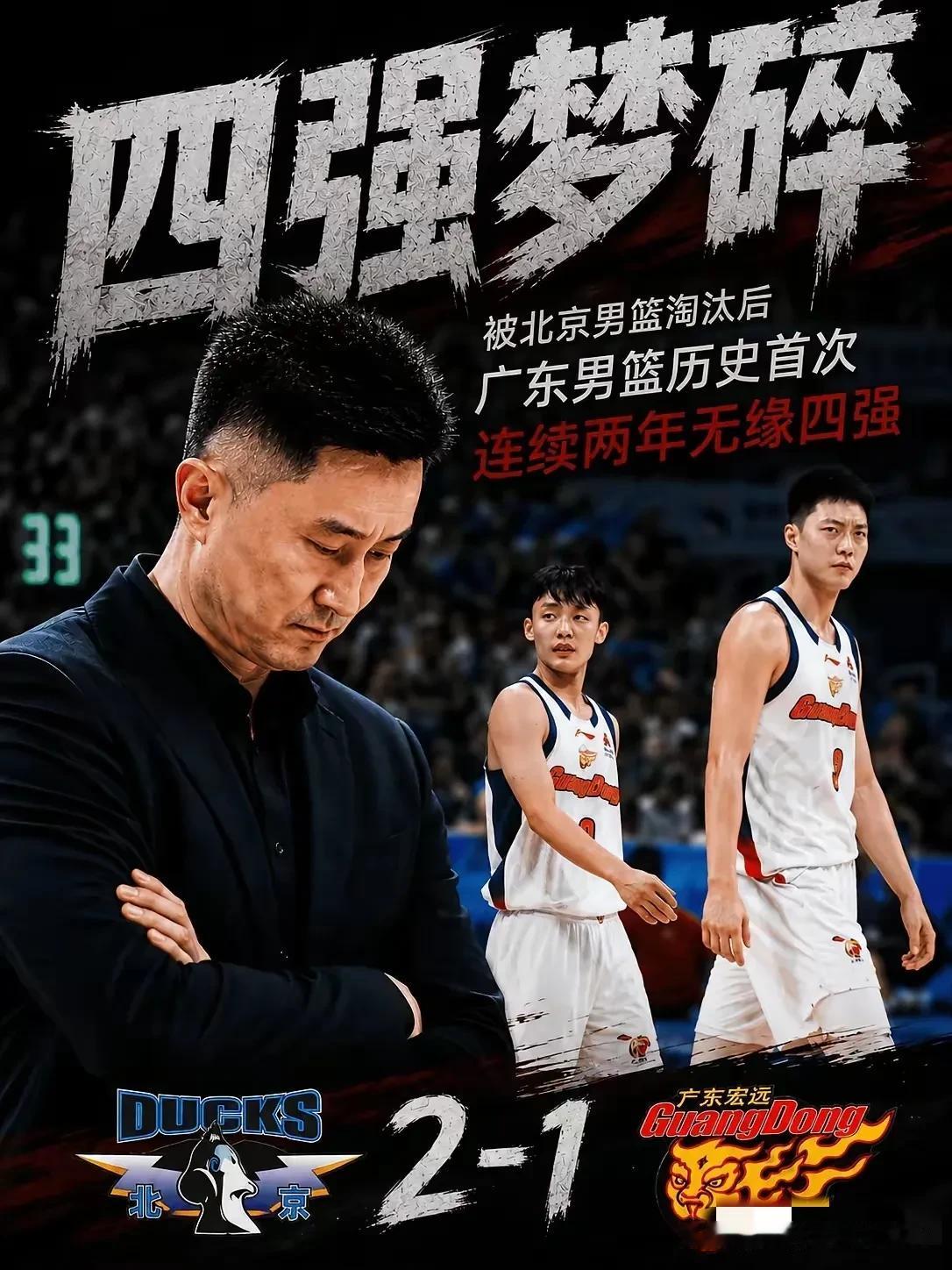 广东男篮从赛季初阵容搭配就可以看出来注定走不长远的。
肯定是广厦队夺冠给了朱杜很