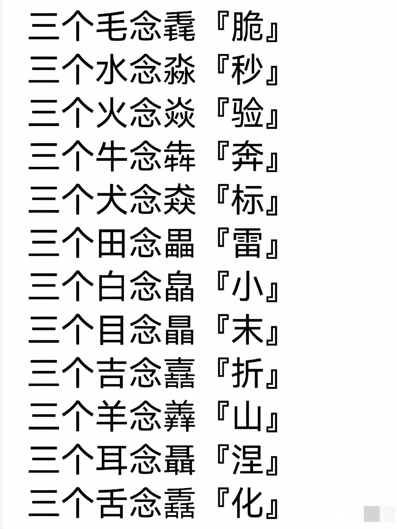 中国汉字源远流长、博大精深，三叠字作为独特形式，尽显构造之美。它形意融合，寥寥几