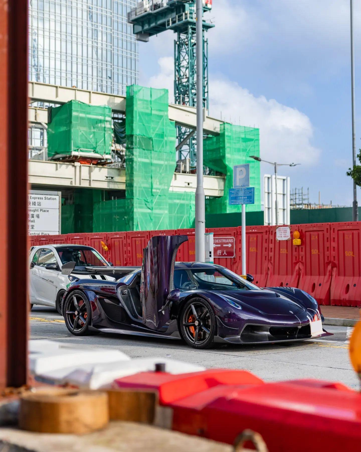 第五台到达香港🇭🇰紫色幽灵👻Koenigsegg Jesko Attack