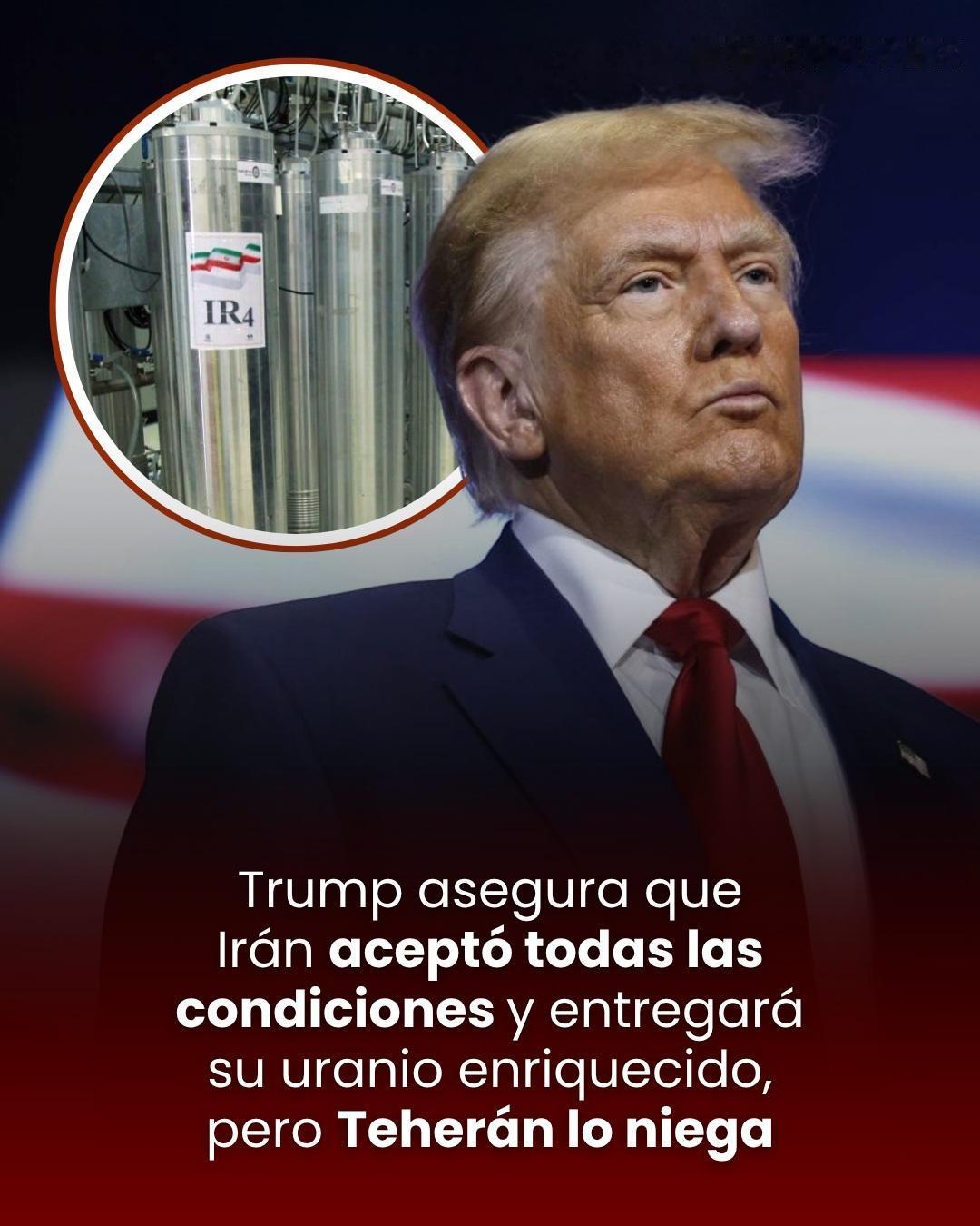 🇺🇸🇮🇷🚨 | 突发新闻：唐纳德·特朗普声称，伊朗已接受美国的所有条件