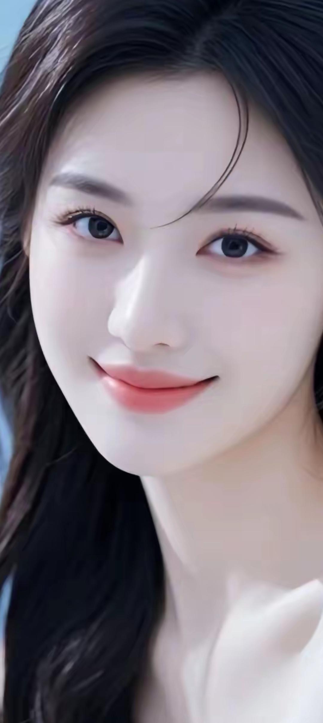 温柔甜美的微笑，散发着青春的气息🌸💖