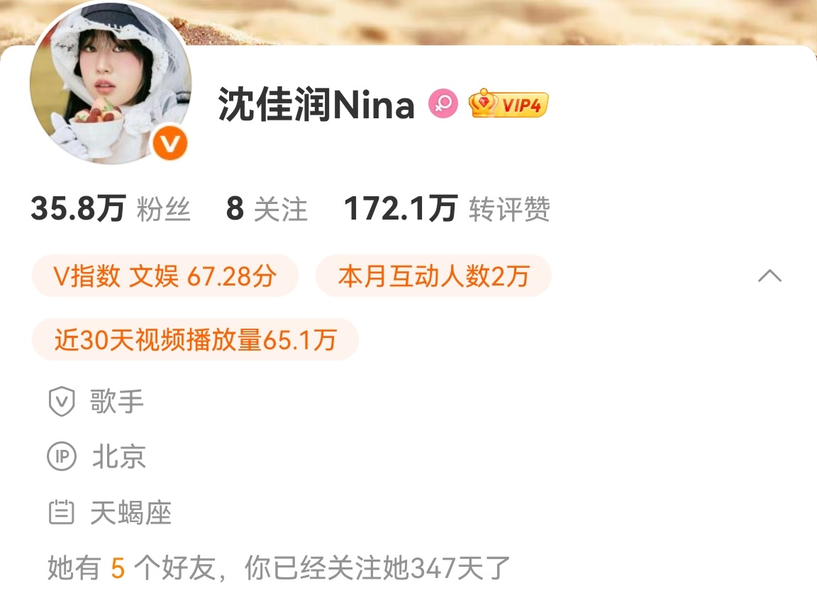 NINA沈佳润 时间过得真快沈佳润nina出道一周年快乐