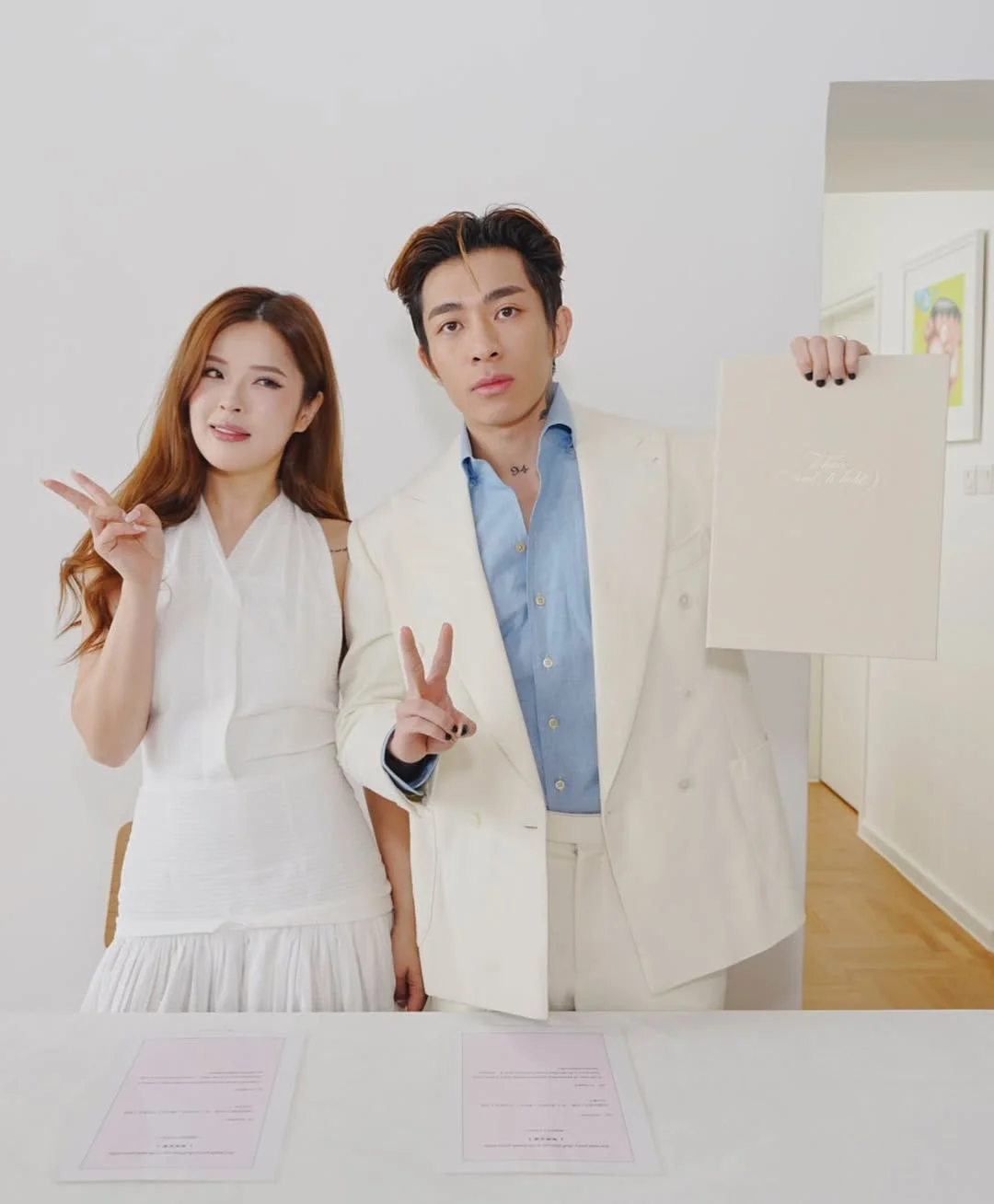 歌手Tyson今日官宣与女友Christy正式结婚