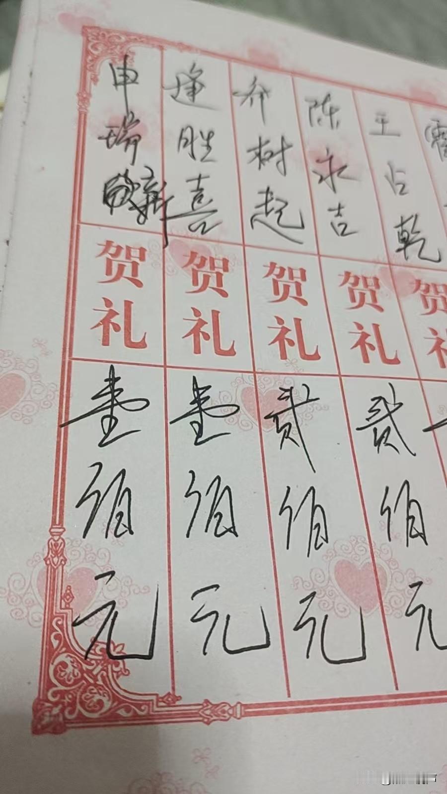 今天参加一位好友孙子的百日宴，以前我们这一帮好友们不管谁家有什么事，都统一随二百