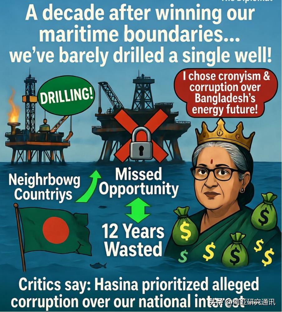 《外交学人》3月25日报道，孟加拉湾能源争夺战日趋激烈，但孟加拉国却因未能有效开