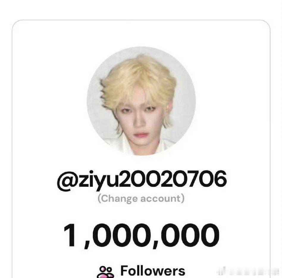 梓渝ins粉丝破100万！！梓渝海外人气也超高啊