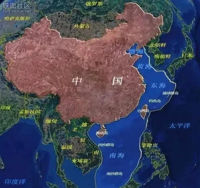 2049年中国海岸线范围：强大的中国速度估计还可以实现 ​​​
