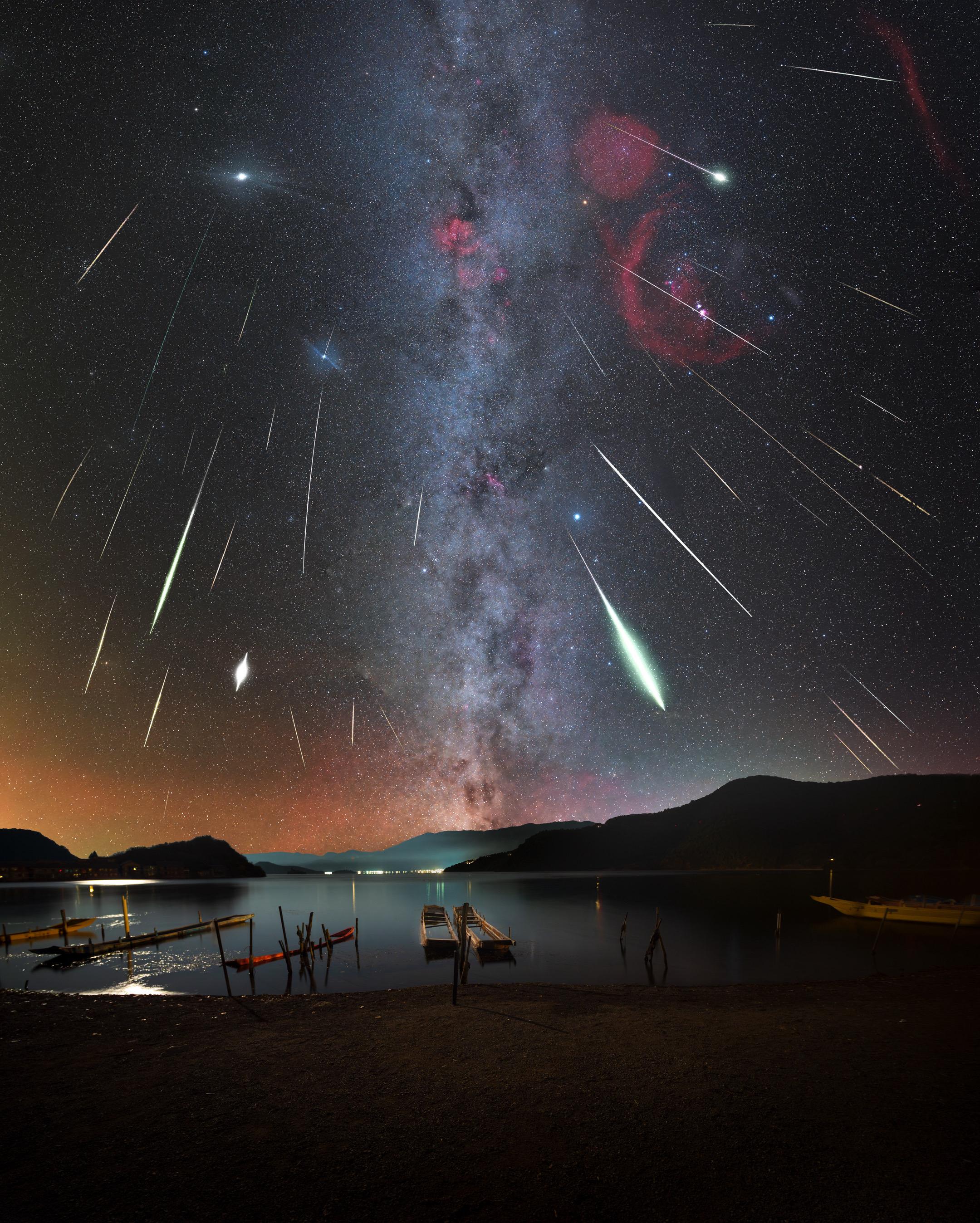 好想和你一起去看流星雨。