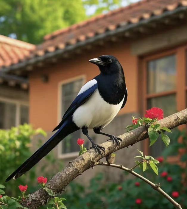 点赞这只喜鹊，月底你会有好运！ 