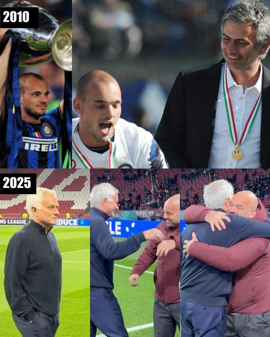 穆里尼奥vs斯内德，师徒情深💙🖤国际米兰穆里尼奥欧冠