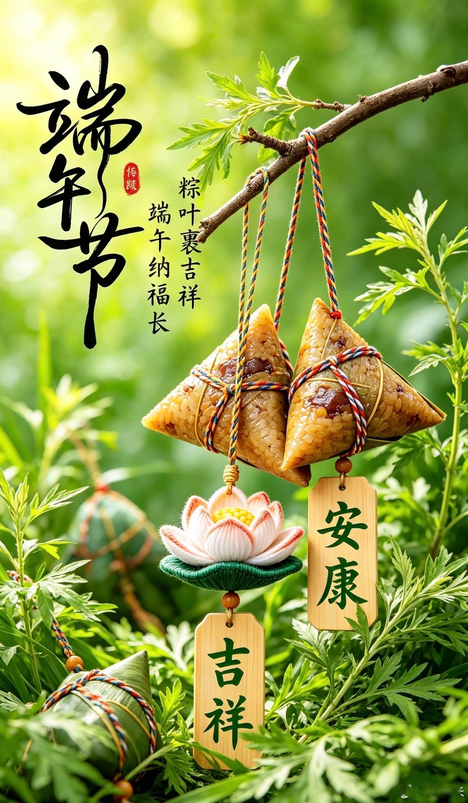 薰风入弦，榴花照眼，仲夏的脚步伴着粽香悄然而至。借这枚软糯清香，许你一场岁月静好