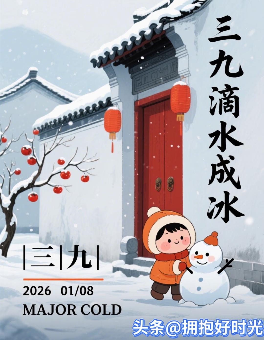 紧急提醒！2026年最冷三九天来了！附各地数九歌，老人小孩必看
 
家人们注意啦