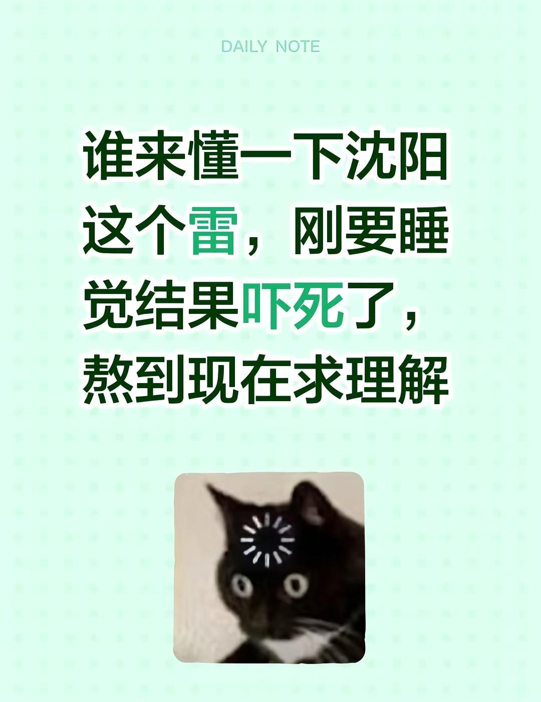 谁来懂一下沈阳这个雷，刚要睡觉结果吓死了，熬到现在求理解沈阳天气 沈阳