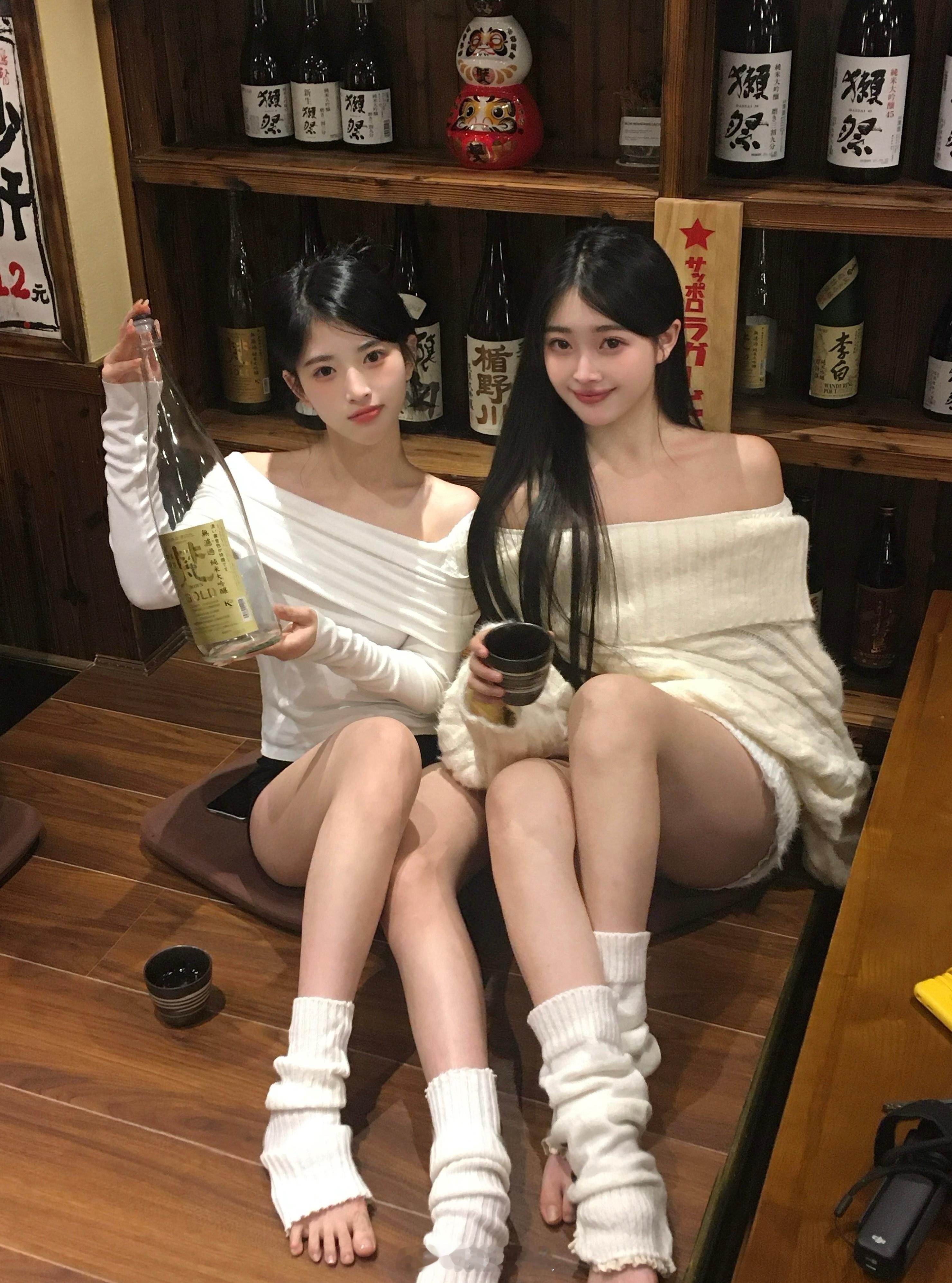 与妻酒を飲む.ᐟ.ᐟ 