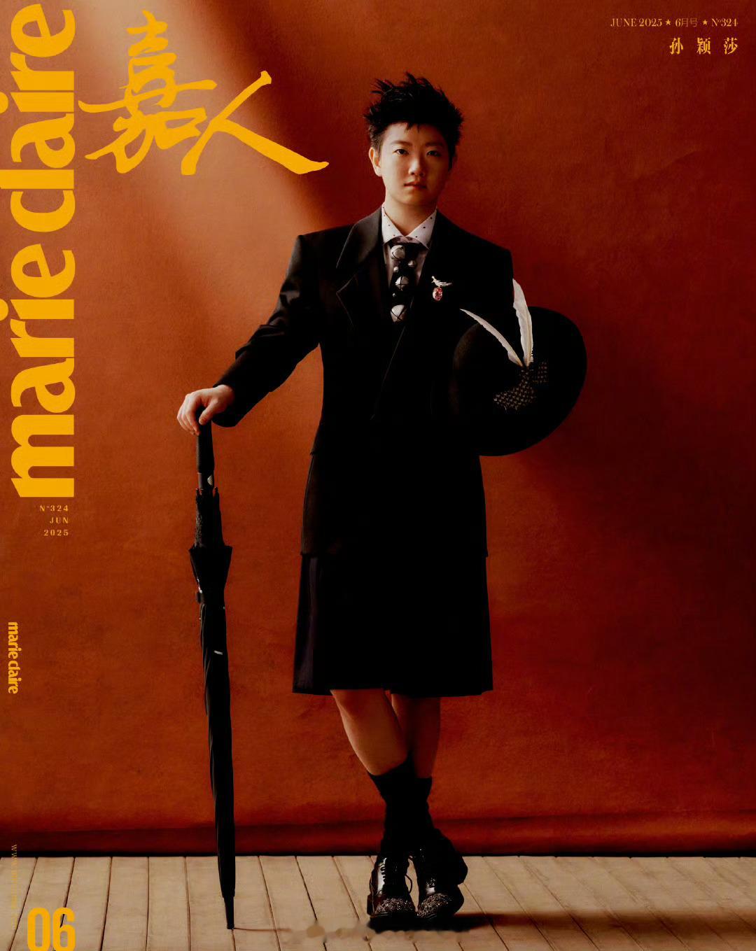 孙颖莎 x Marie Claire┊杂志六月刊封面正式揭晓，六套突破造型，VI