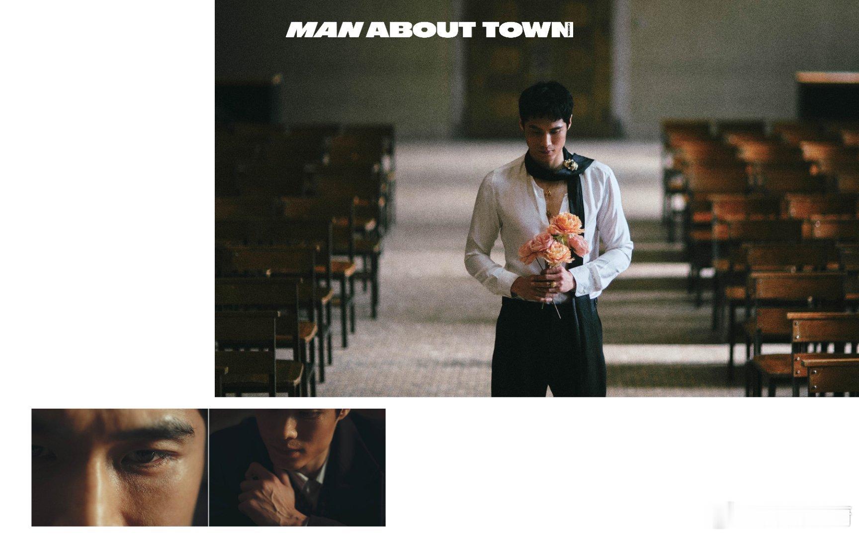 光影剪裁出西装的棱角，少年倚着时光的拱券从深蓝工装到丝绒夜宴，镜头捕捉他衣角翻飞