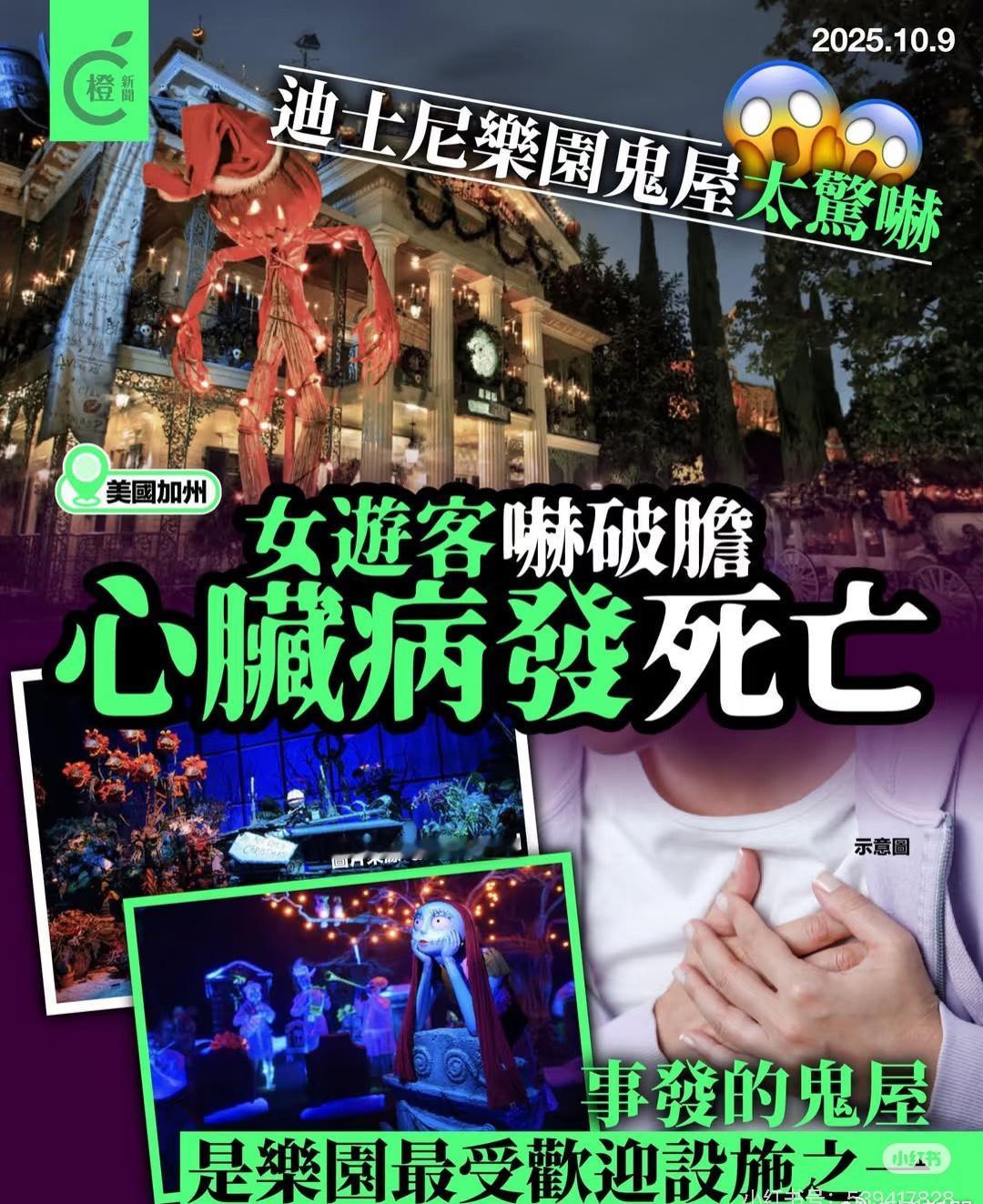 刚查了下美国迪士尼鬼屋游客去世的事。不查不知道，一查才明白！ 六十岁左右的阿姨坐