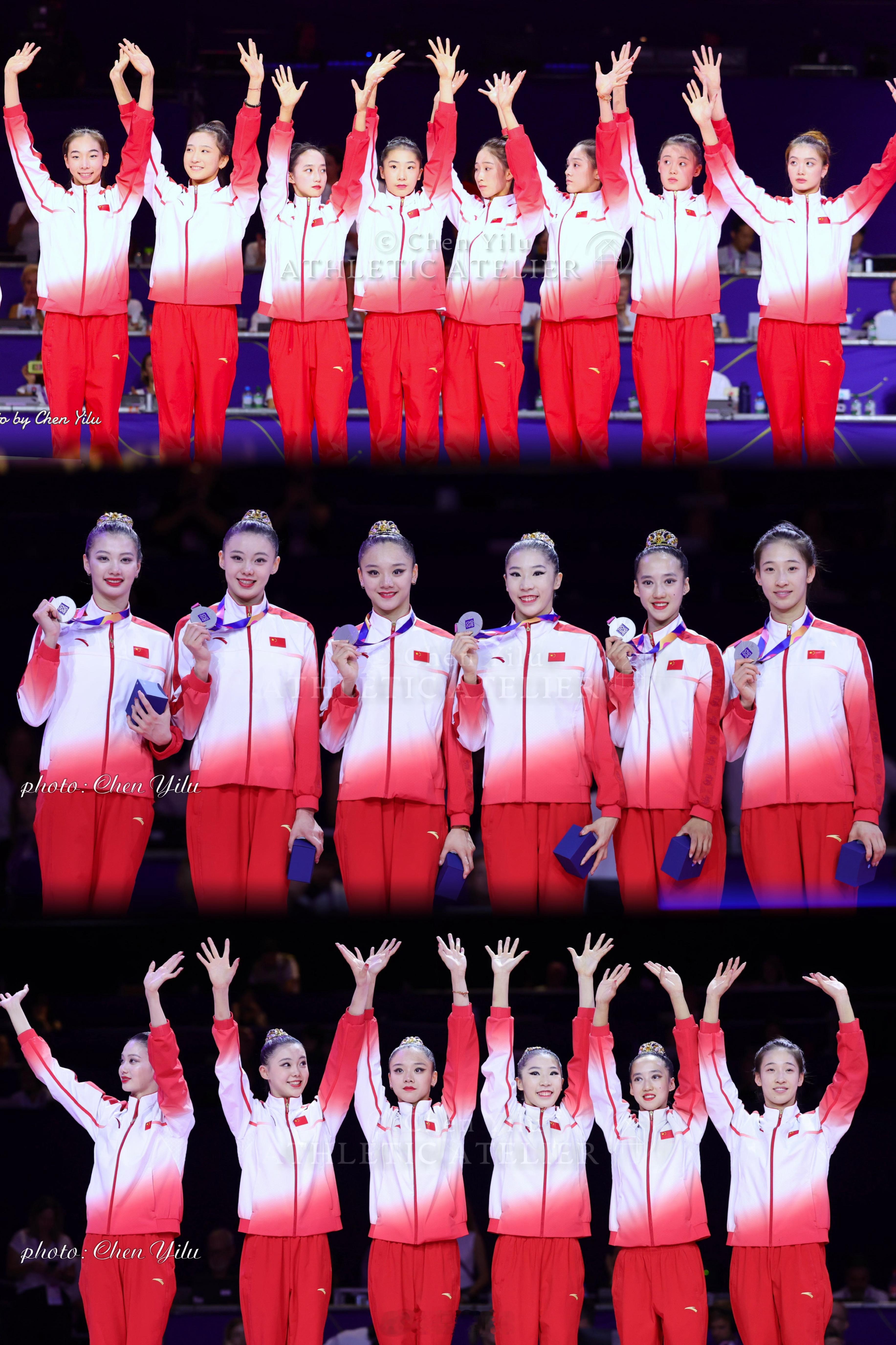 🇨🇳一银一铜啦🥈🥉2026艺术体操世锦赛，昨晚大团总分第三，刚刚集体5球