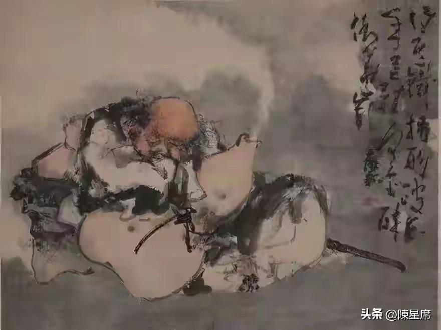 黄慎，号瘿瓢子，扬州八怪之一，诗书画三绝。早年师从上官周，工笔功底深厚，中年研习