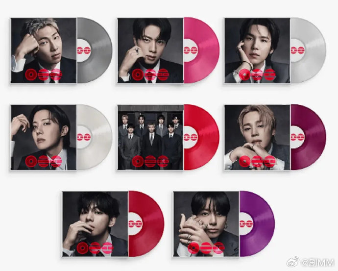 BTS单人黑胶预览BTS单人黑胶封面，你准备pick谁的？BTS单人黑胶封面 