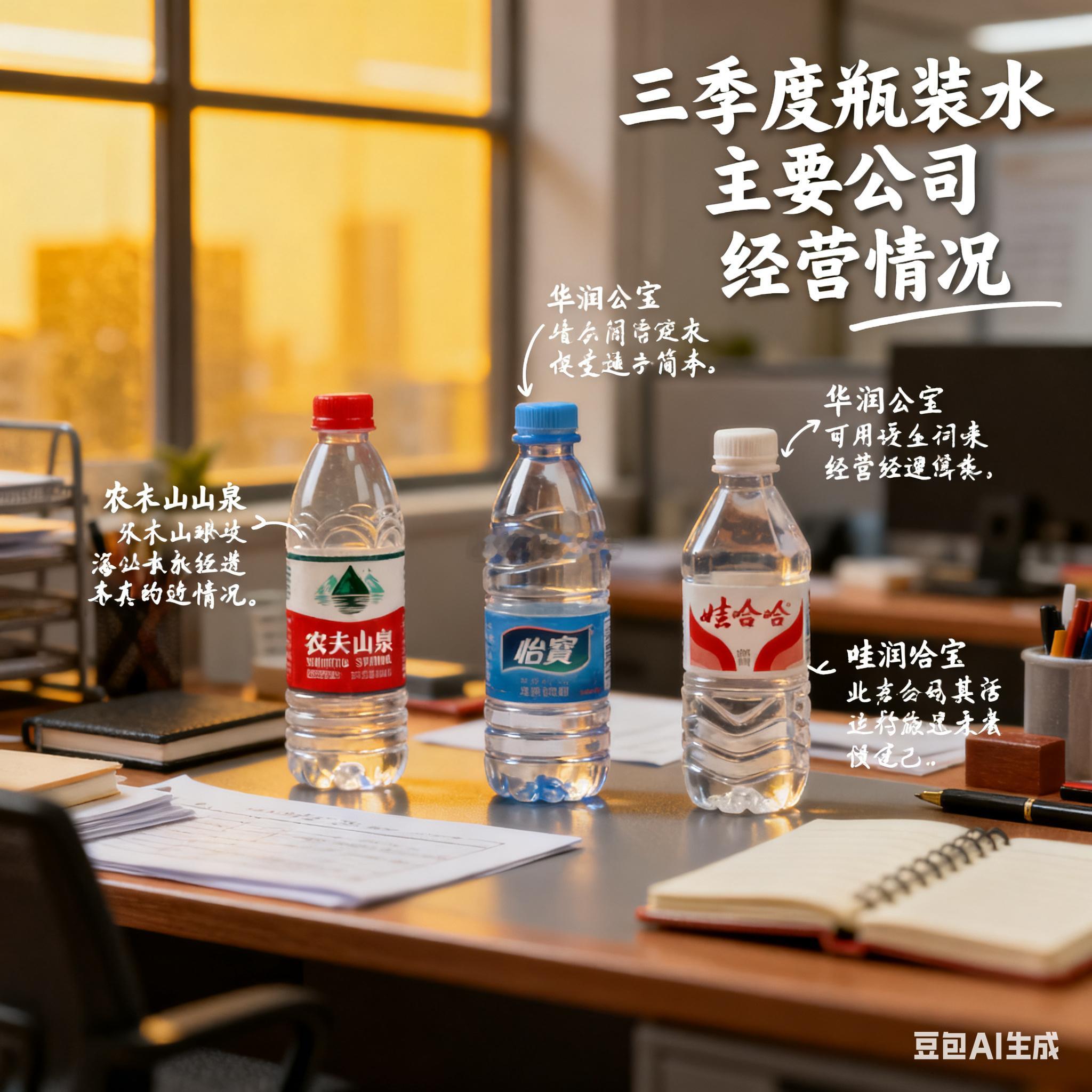 2025年三季度瓶装水行业主要公司经营情况2025年三季度，中国瓶装水市场规模稳