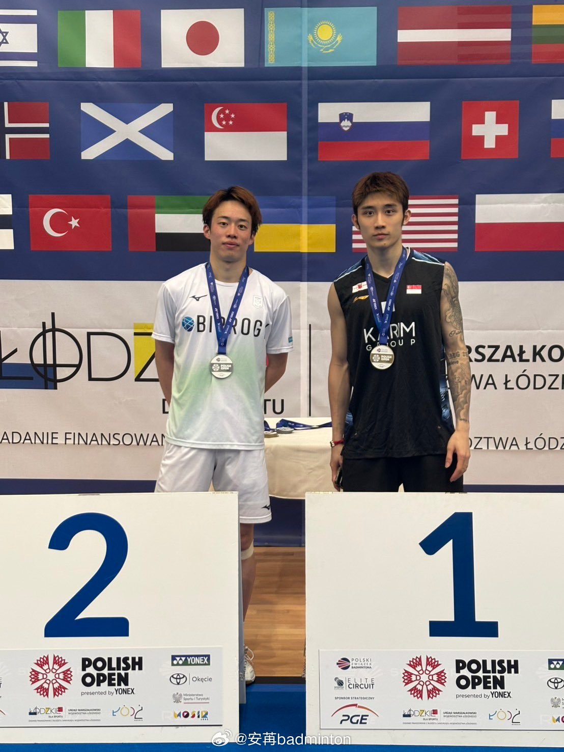 新加坡🇸🇬男单郑加恒夺得职业生涯第三冠——2026年波兰羽毛球公开赛男单冠军