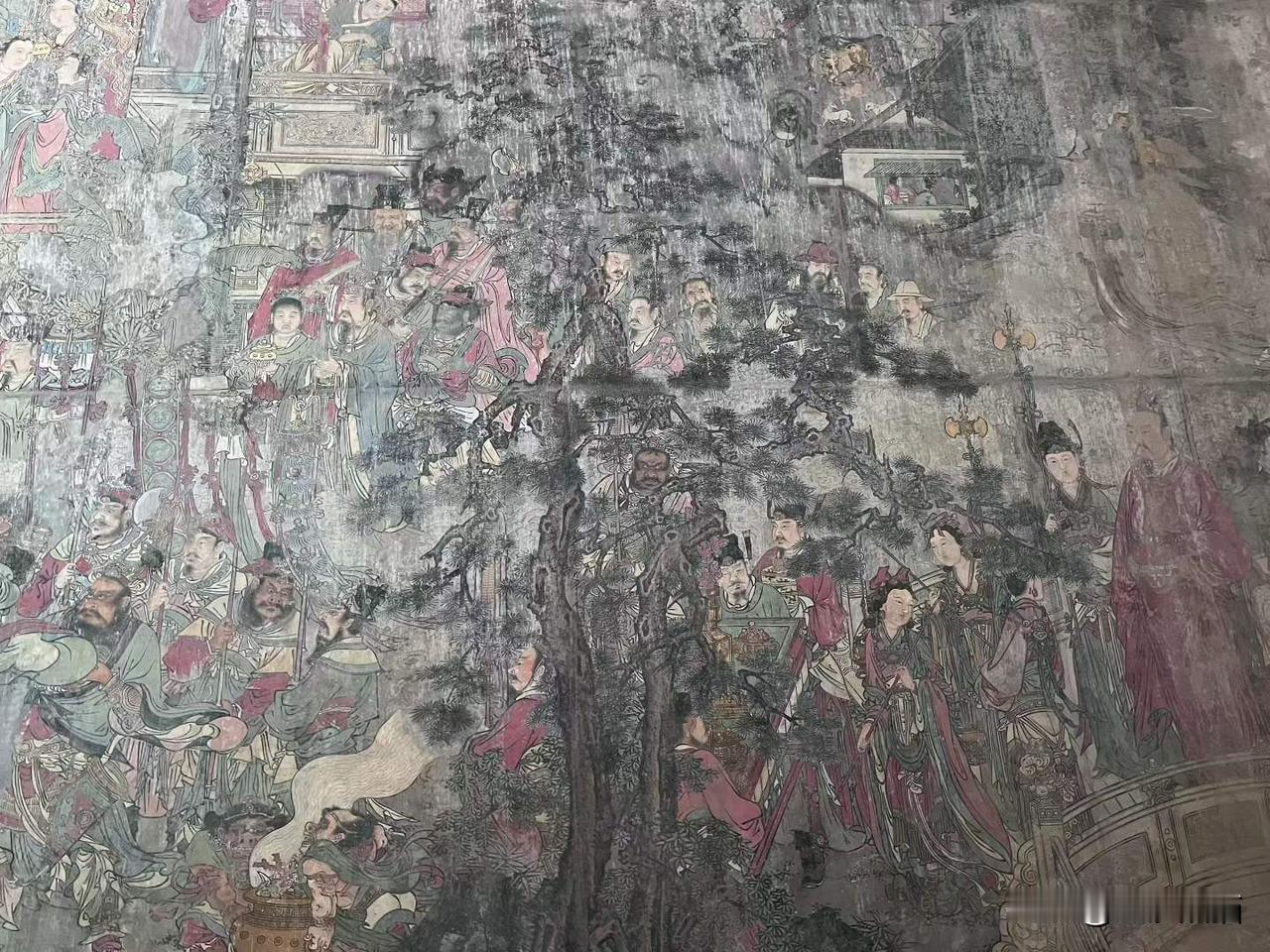 运城稷疫庙的明代壁画很惊艳，虽然面积不能与永乐宫的相比，但也有153.91平方米
