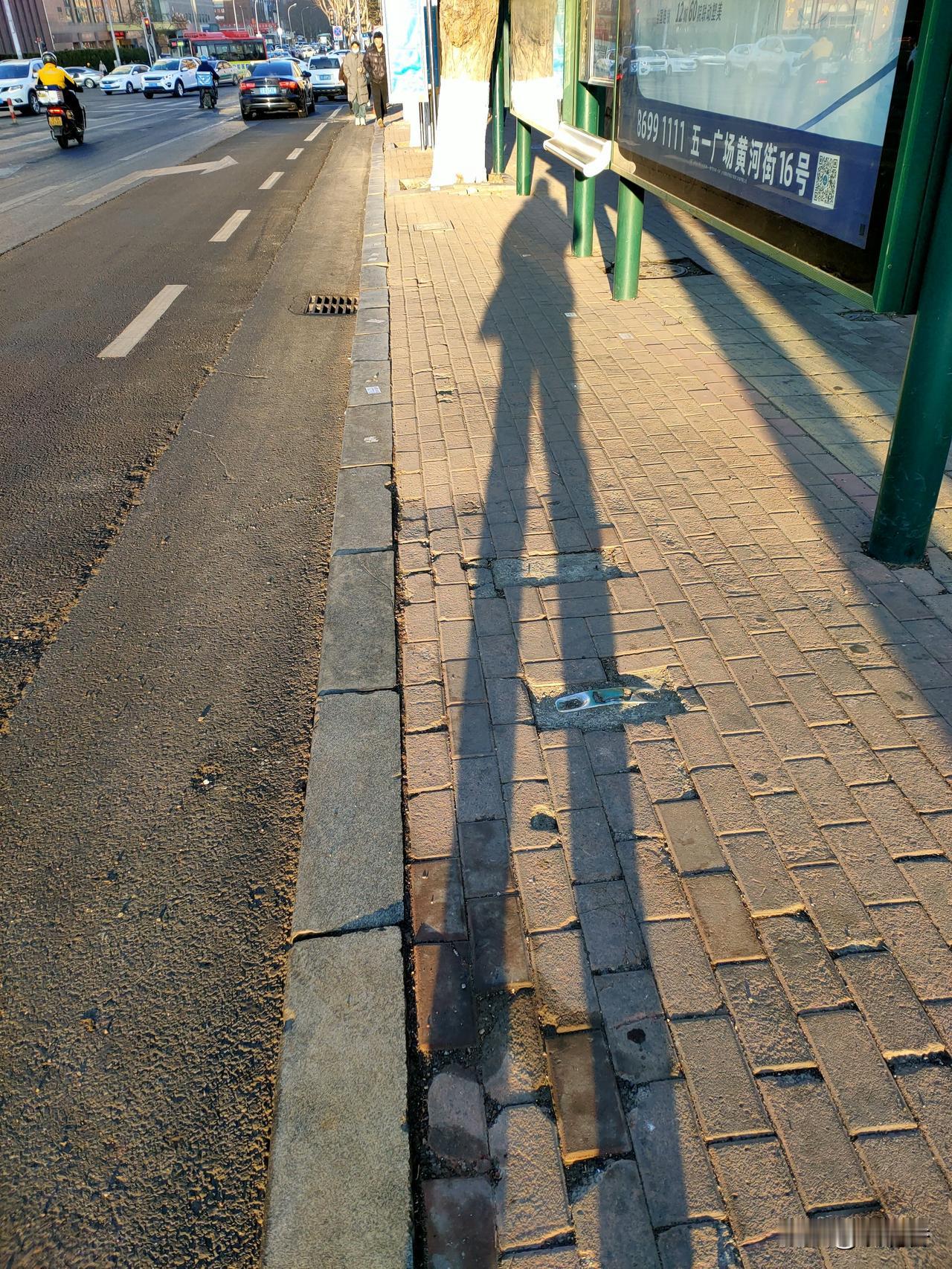 早晨上班路上拍的，虽然平凡之路，但是拍了大长腿的人影，让我超治愈的