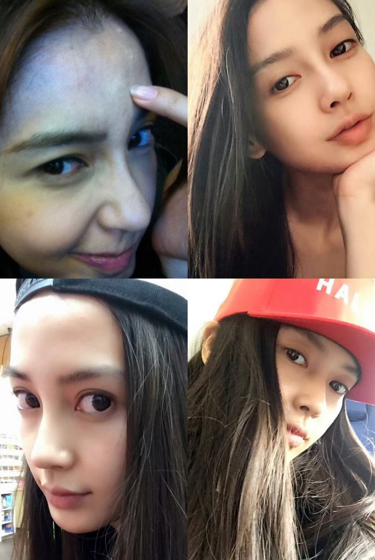还是得多看生图 她不化妆原来长这样？杨颖 Angelababy ​​​