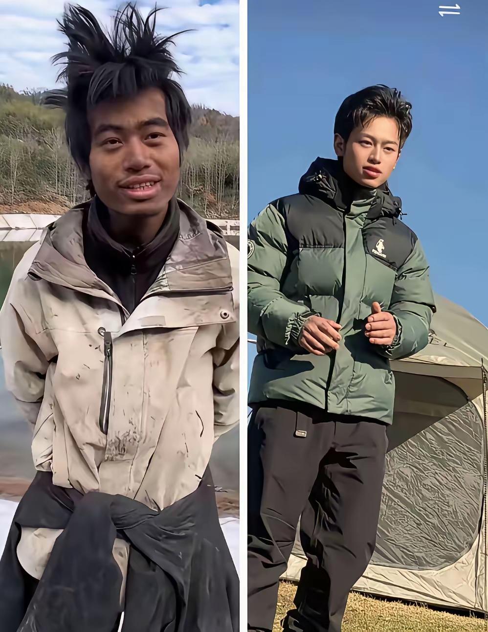 哈哈，这七星山的“野人”林北，摇身一变成了帅小伙，他的这一变化真正诠释了什么叫“