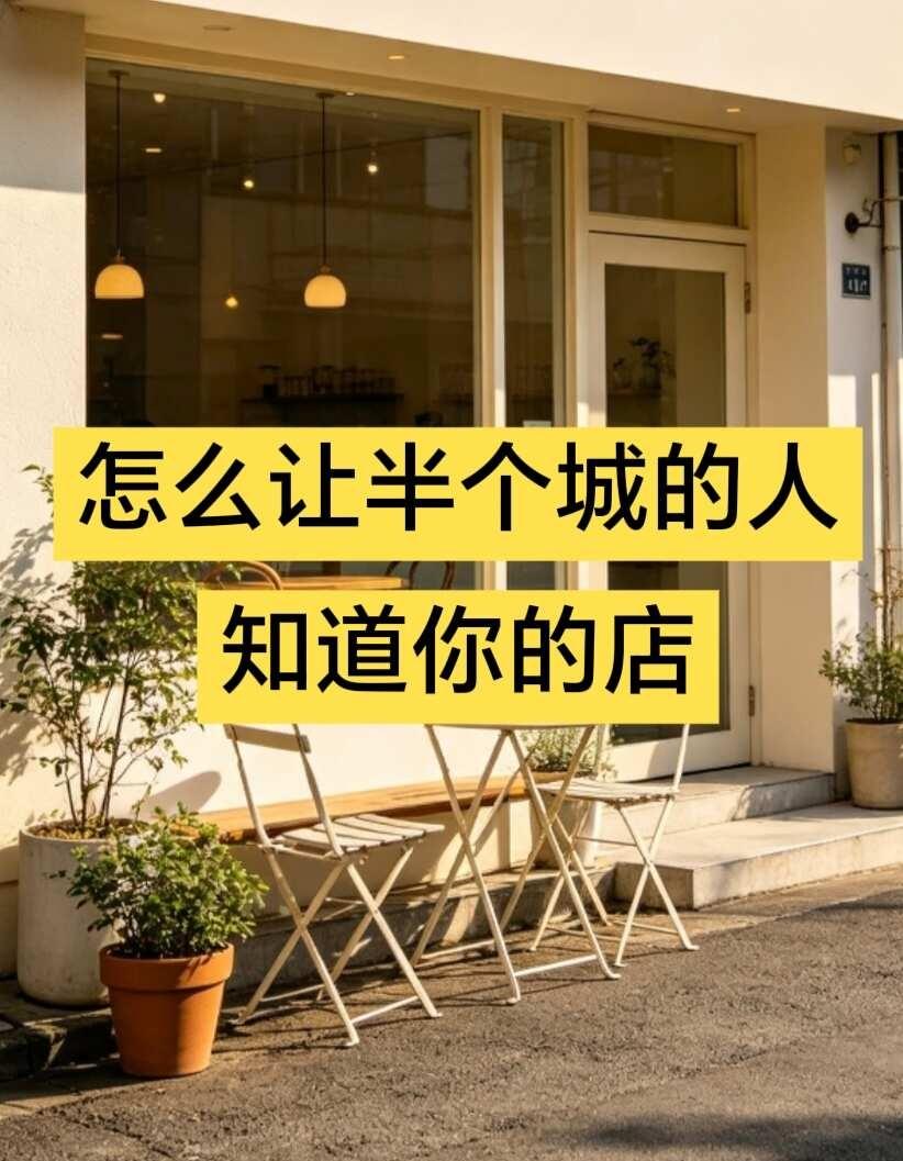怎么让半个城市的人都知道你的店
做了几年实体店，摸索出一套还比较实用的同城曝光思