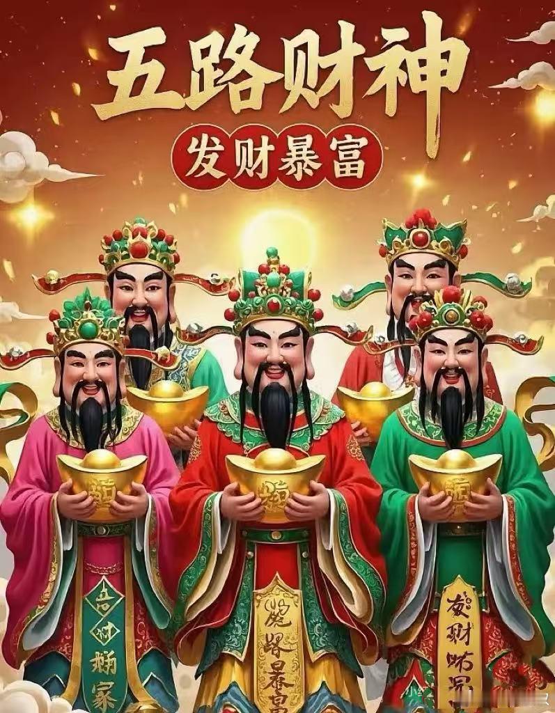 财神到🙏 愿财神落座纳千祥，金银满仓福运长，宏图大展创伟业，家宅兴旺人安康，喜