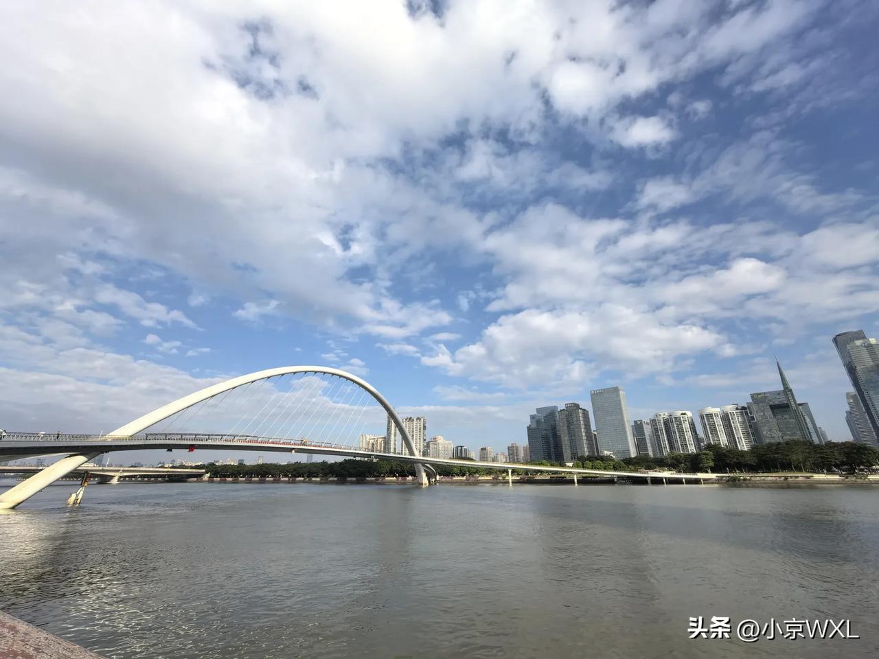 重阳节登海心桥
我的10月关键词
重阳节的早上，独自登海心桥。
登桥也是登高，起