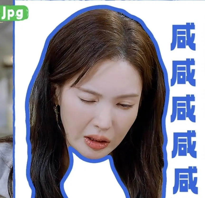 金晨。卖丑