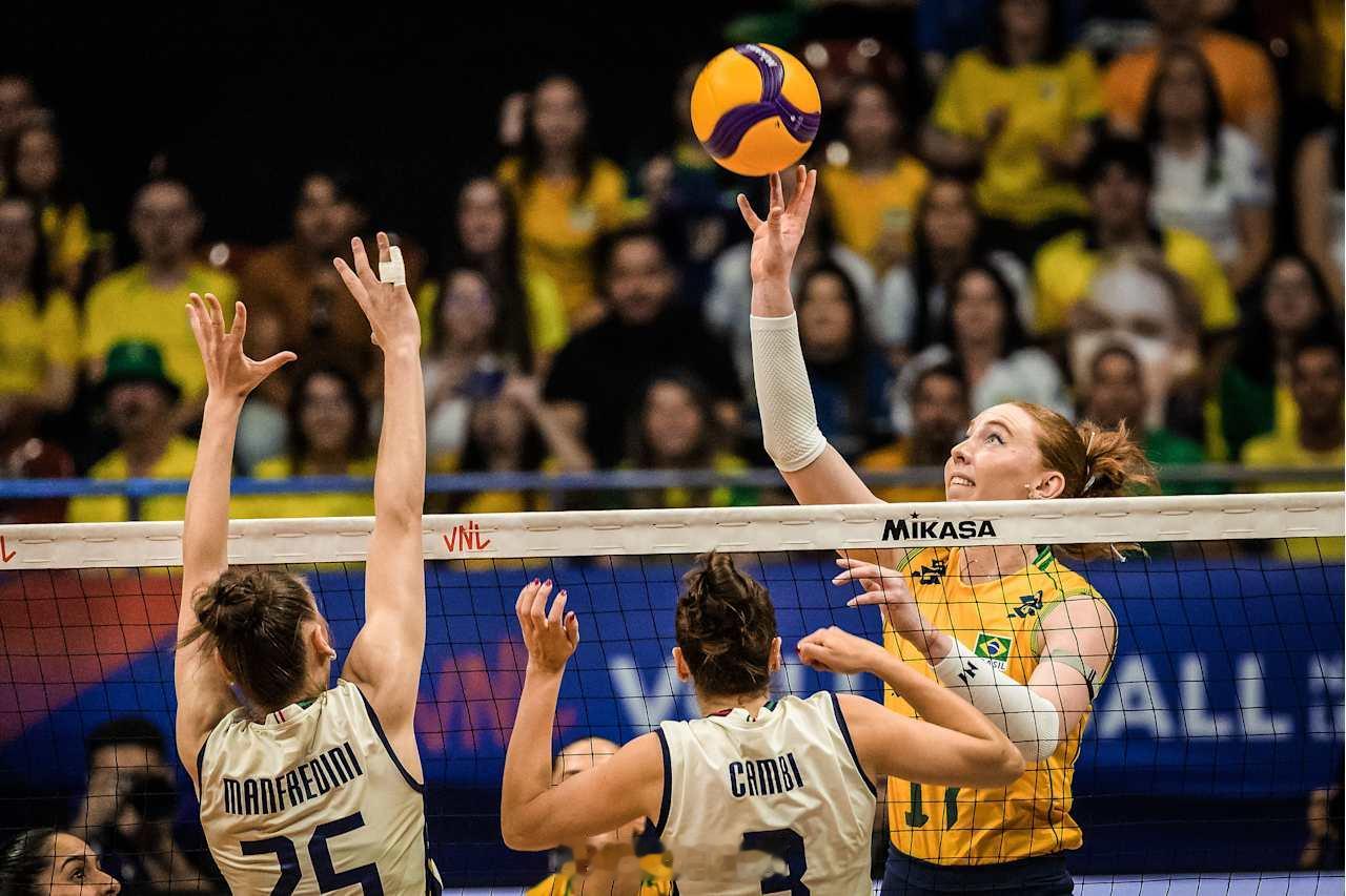 【2026世界女排联赛 巴西利亚站：巴西女排3-2意大利女排】北京时间6月8日凌