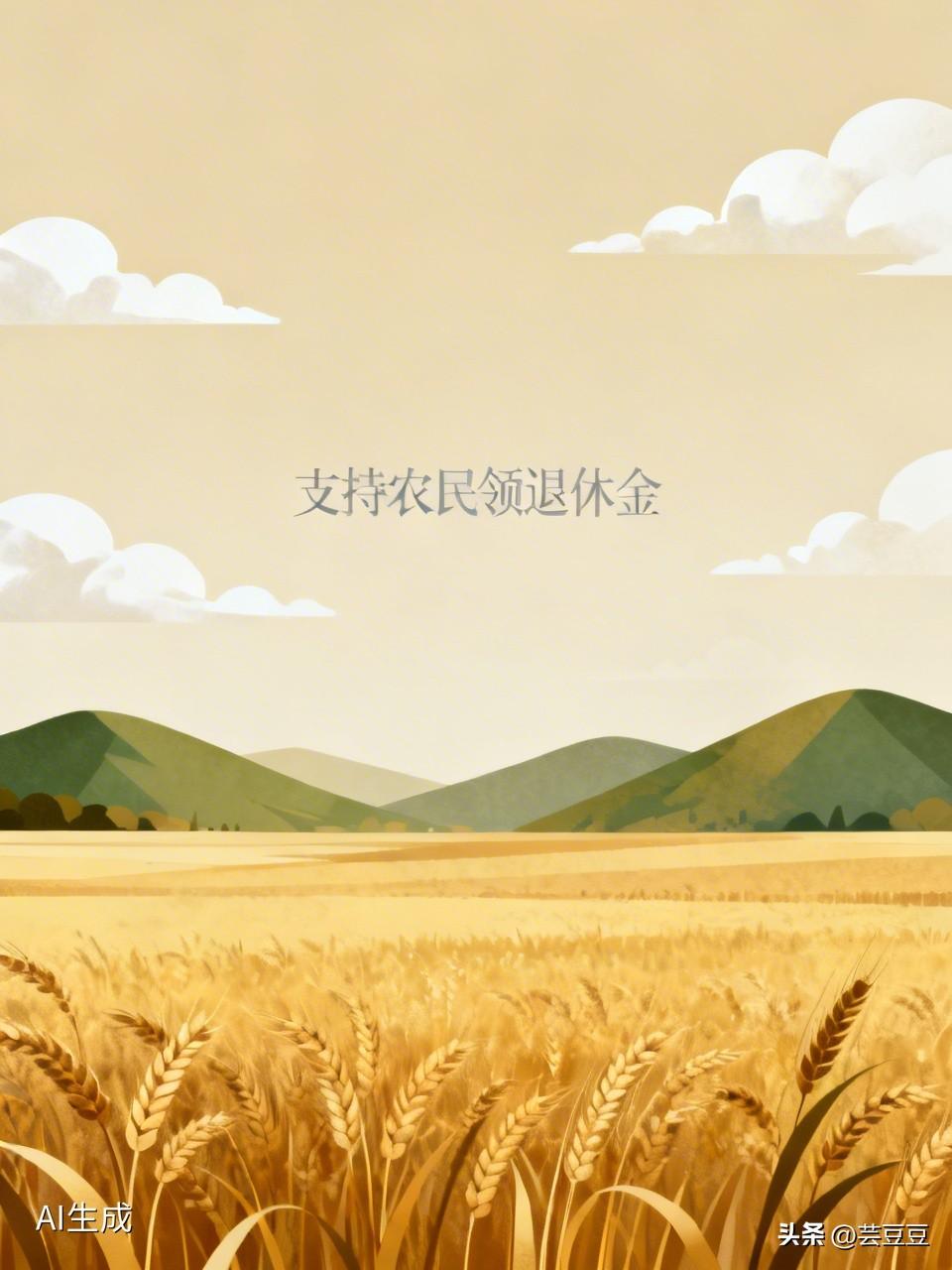 我支持农民领退休金，农业是国之根本，离不开农民的辛苦付出，老了应该安享晚年。