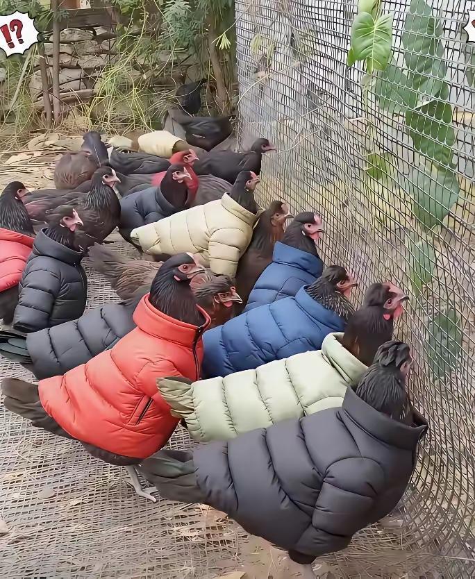 现在都这么冷了吗？
穿的比人都要好啊！