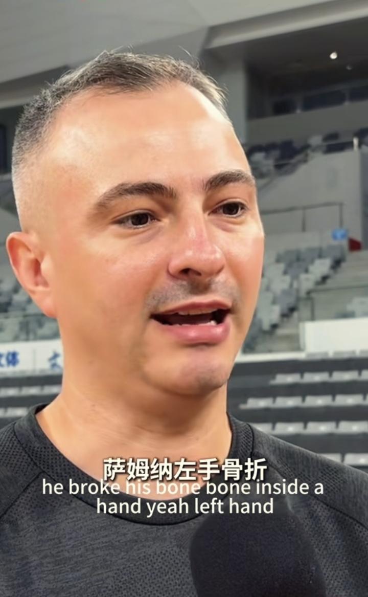 今晚CBA季前赛，广东东阳光队首次登场只能单外援出战了。萨姆纳左手骨折，大外援还