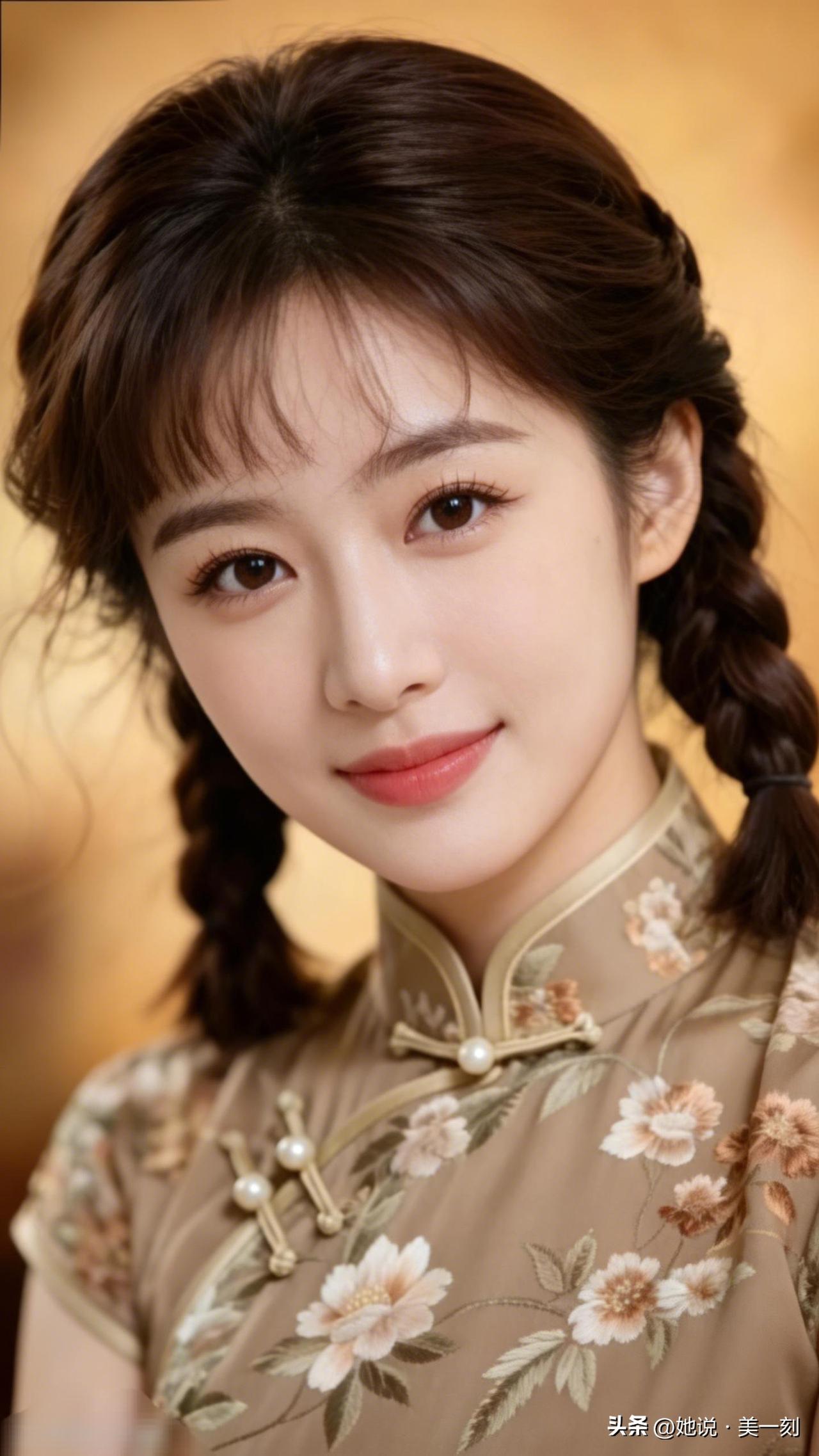 温婉古典，笑靥如花，古风美少女。你认为漂亮的女人什么时候最迷人