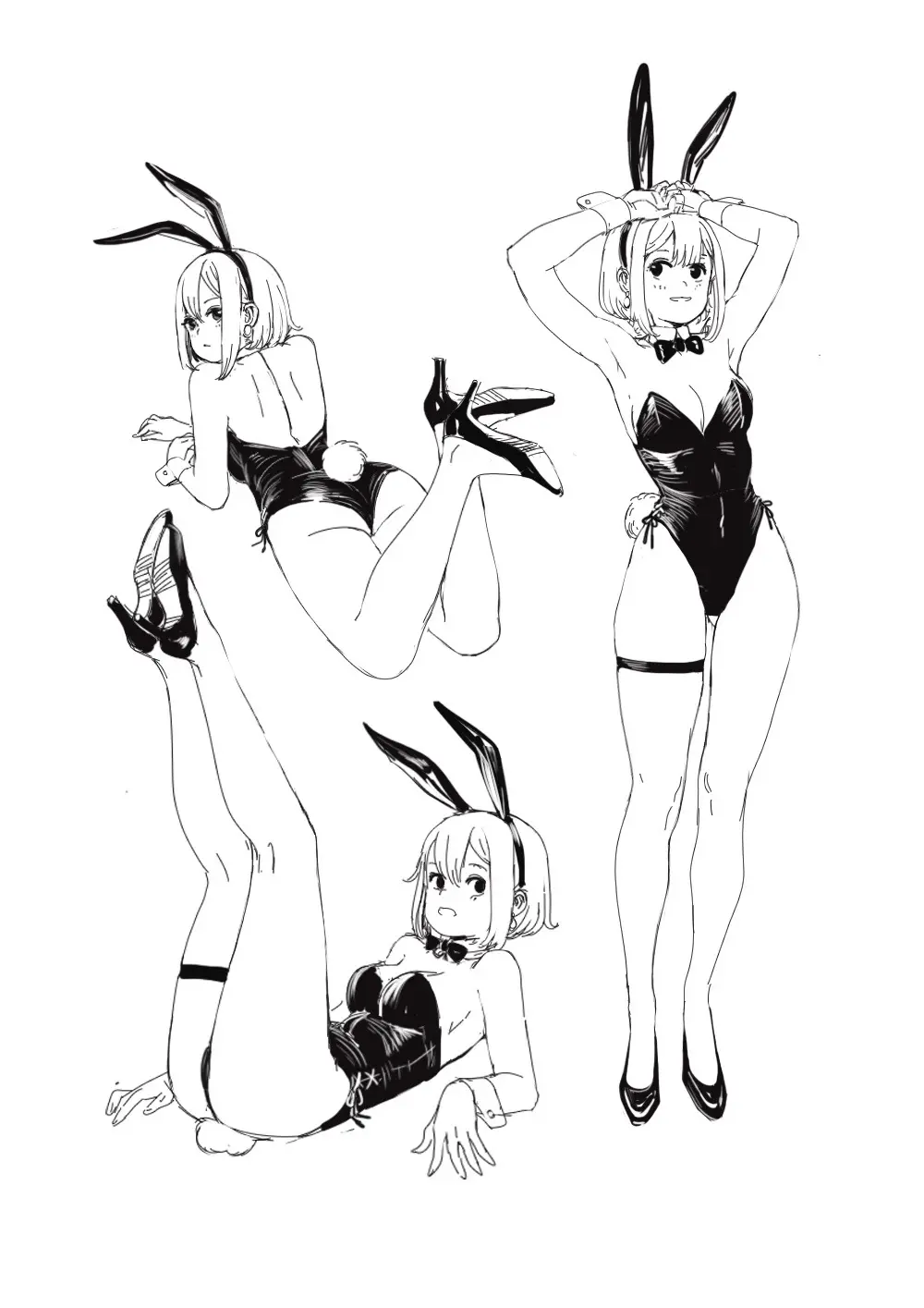 速写练习 - VIP兔女郎👯。