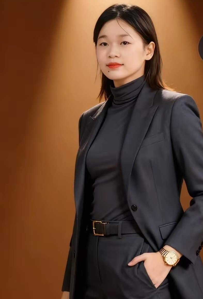 全红婵长发西装造型