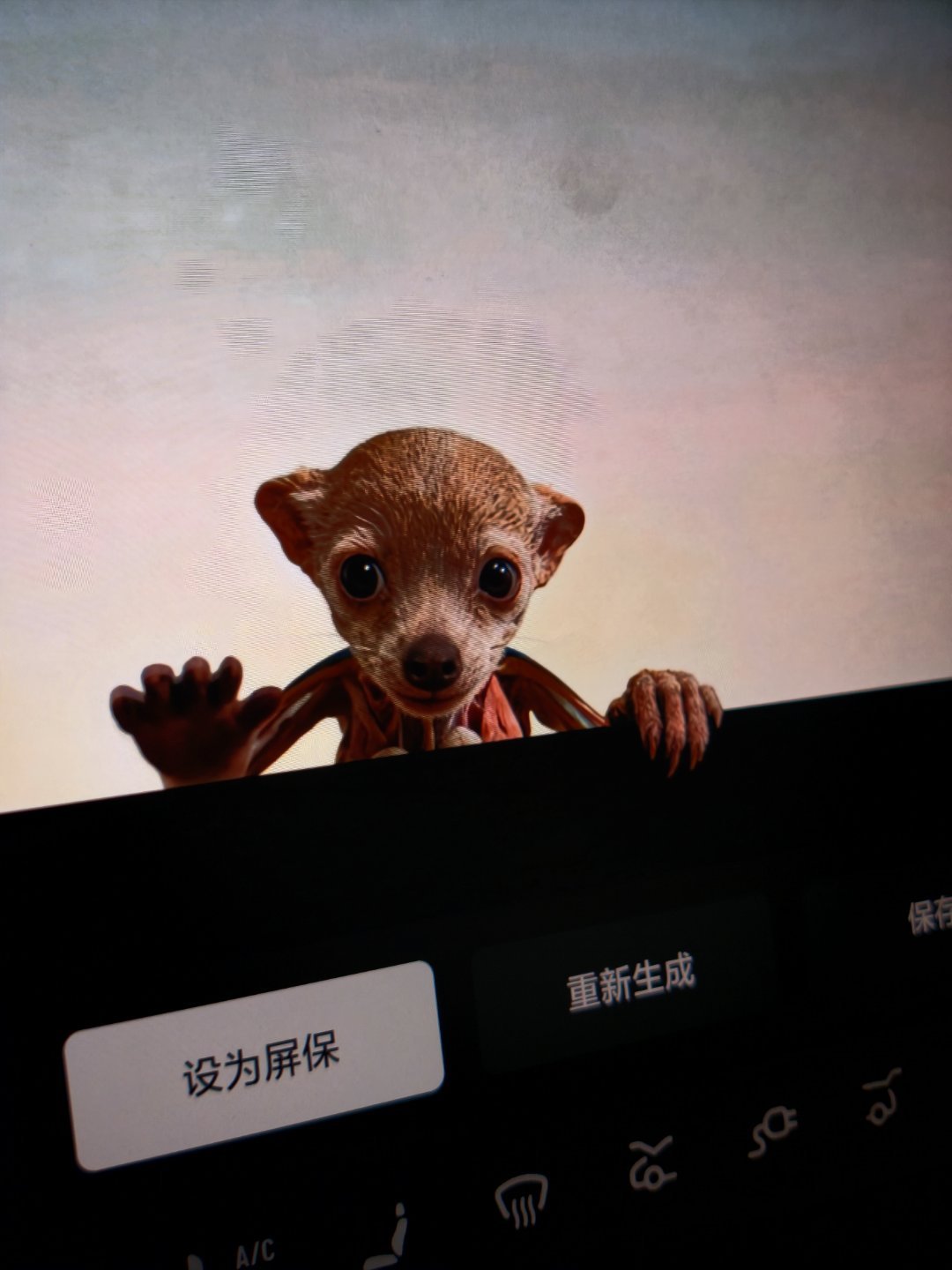 理想车机系统里面的裸眼3D萌宠，每天可以生成4次我这几天不断尝试，要么生成鸟，要