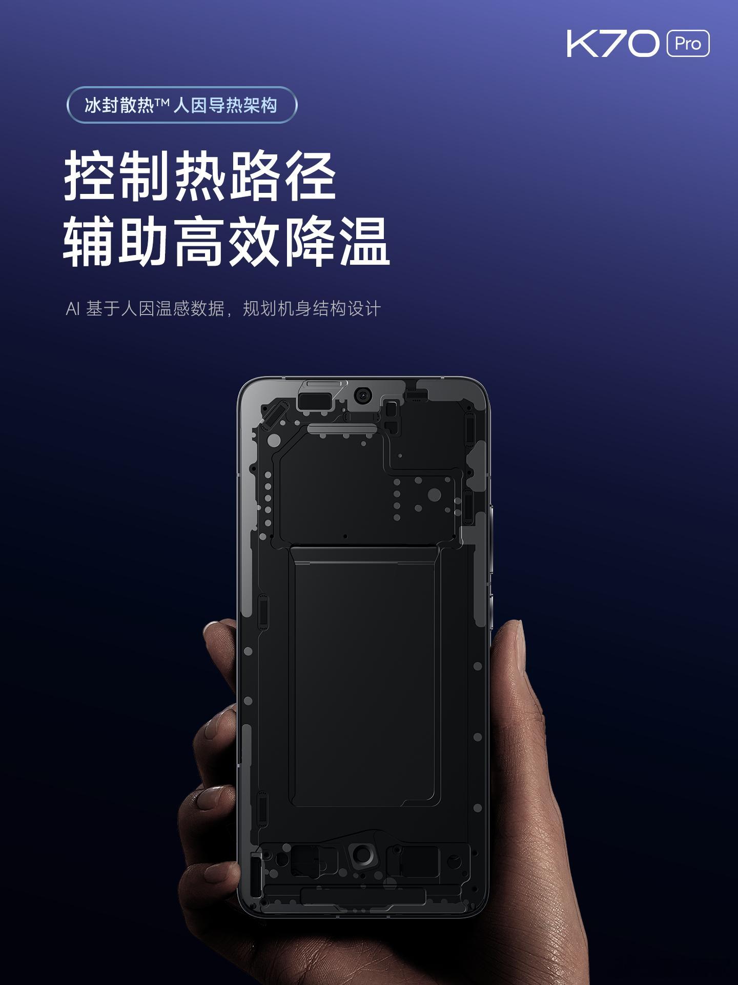 全局视角性能规划，K70 Pro 开启性能 AI 革命① 搭载第三代骁龙®8，综