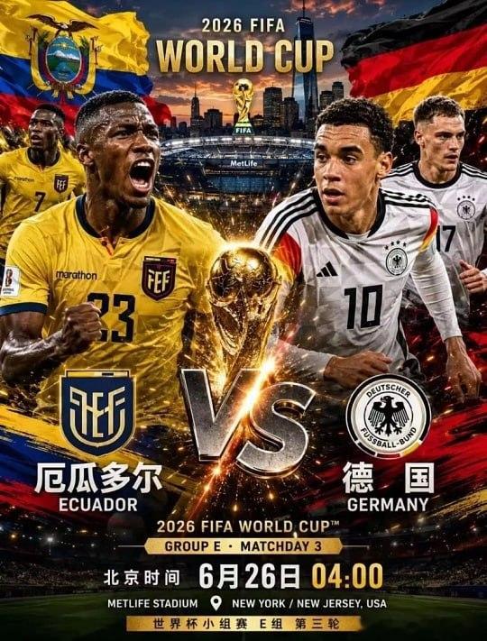 严谨的德国人，完美收官？赛事：世界杯055球队：厄瓜多尔VS德国开球：厄瓜多尔全