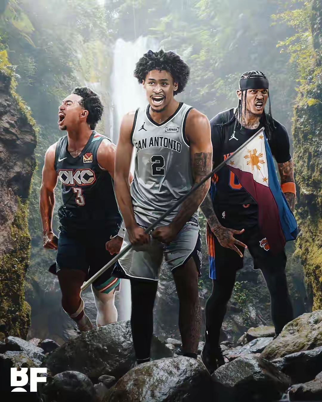 菲裔球员已确保一枚NBA总冠军戒指 NBA总冠军目前只剩三位争夺者：尼克斯、马刺