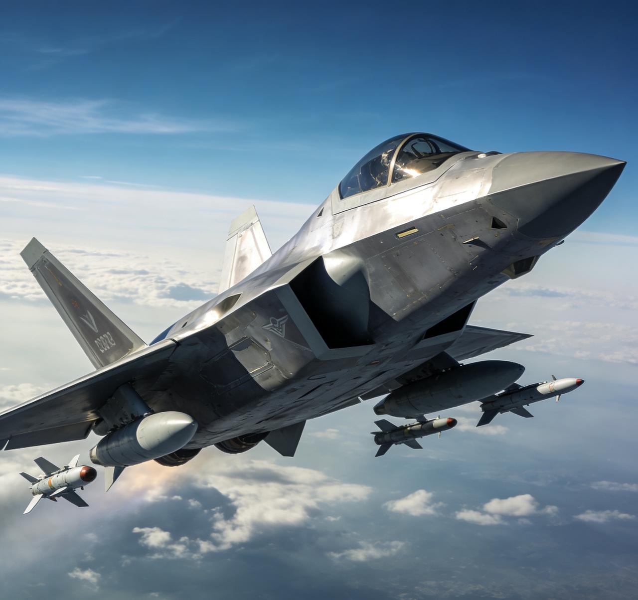 歼-20是现役顶尖的五代隐身战机，实战能力能和世界最强战机正面抗衡。它的隐身设计