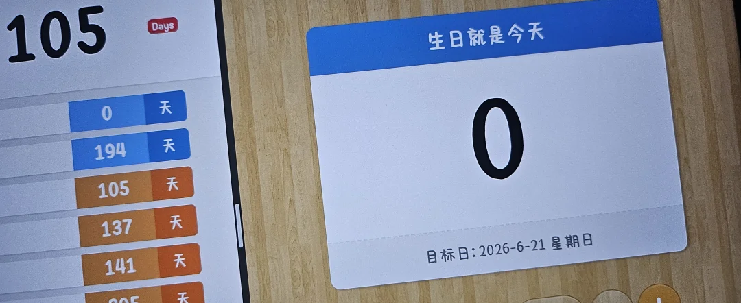 生日快乐。