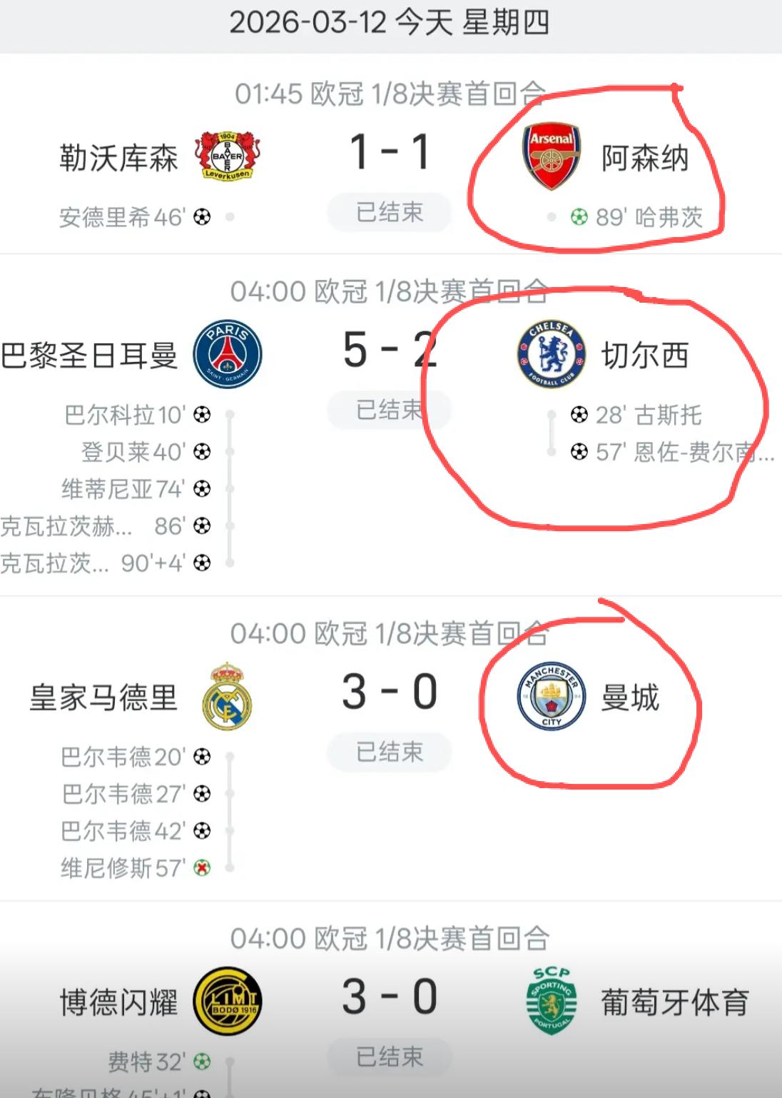 英超是欧洲第一联赛？周四凌晨的欧冠比赛，让人大跌眼镜，世界第一联赛英超居然无一胜